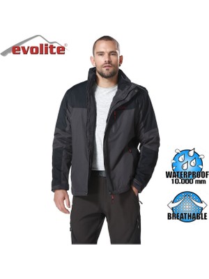 Evolite Diva Erkek 3in1 Gri/siyah Mont