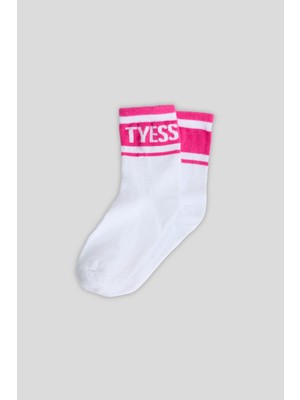 Tyess Bg Store Kız Çocuk Beyaz Çorap