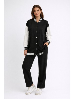 Aynaz Kadın Rahat Kesim Pantolonlu Takım