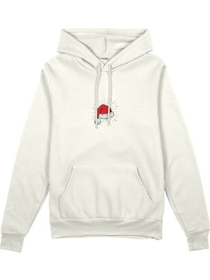 The Lucid Lab Merry Cat Moments Oversize Hoodie - Beyaz