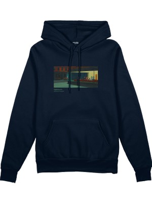 The Lucid Lab Nighthawks Oversize Hoodie - Lacivert