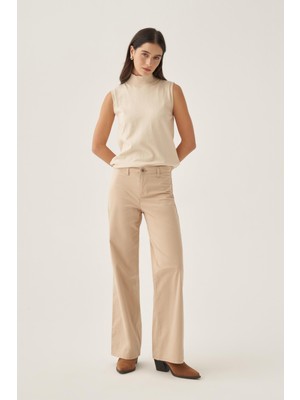 ALLDAY BEJ01-GENIŞ Paça Likralı Pantolon