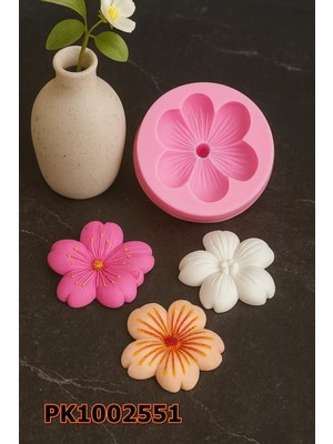 Poyrish 1164 - Silikon Kalıp Mum Kalıbı - Kiraz Çiçeği SAKURA