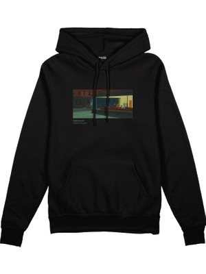 The Lucid Lab Nighthawks Oversize Hoodie - Siyah