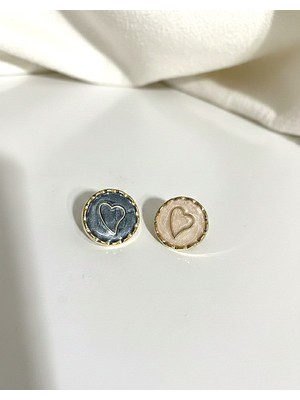 Alivascarf Taşlarla Süslü Değişik Renkli Tasarımlı Broş Kalpli Çiçekli Değişik Broşlar 2 Adet