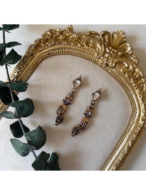 Alice İsstanbul Marka Eskitme Taşlı El Küpe