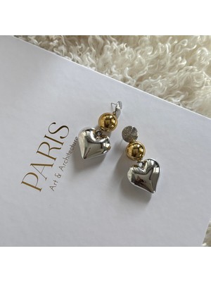 Alice İsstanbul Mix Kalp Küpe