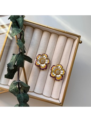 Alice İsstanbul Renkli Çiçek Küpe