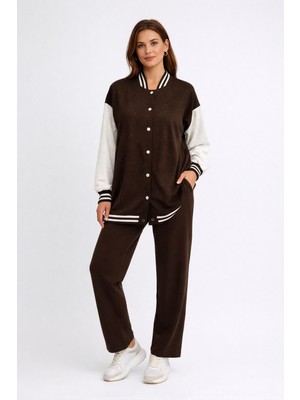Aynaz Kadın Rahat Kesim Pantolonlu Takım
