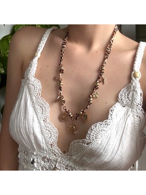 Alice İsstanbul Leopar Fularlı Charm Kolye