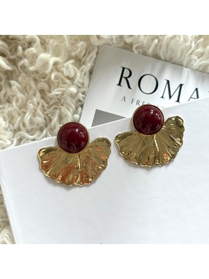 Alice İsstanbul Bordo Minerva Küpe