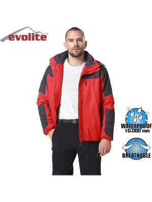 Evolite Diva Erkek 3in1 Gri/kırmızı Mont