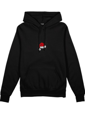 The Lucid Lab Merry Cat Moments Oversize Hoodie - Siyah