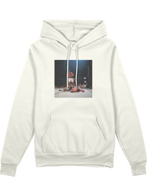 The Lucid Lab Muhammed Ali And Sonny Liston Usa 1965 Oversize Hoodie - Beyaz
