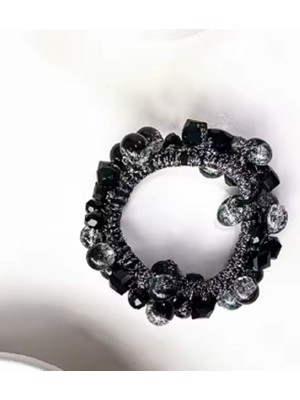 TrendyChic Kristal Boncuklu Lastik Toka