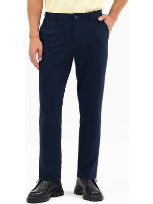 Erkek Motion Streç Kumaş Relaxed Beli Lastikli Jogger Pantolon Lacivert M701-R0140002-02