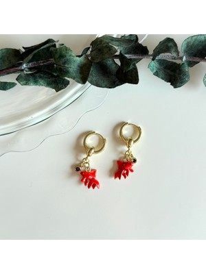 Alice İsstanbul Koi Balığı Charm Halka Küpe