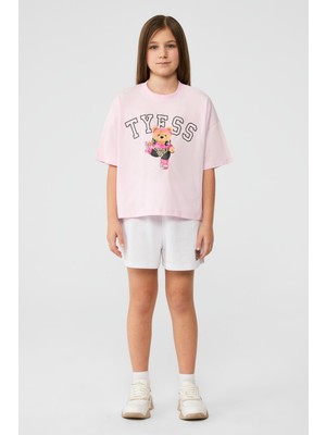 Tyess Bg Store Kız Çocuk Pembe Tshirt