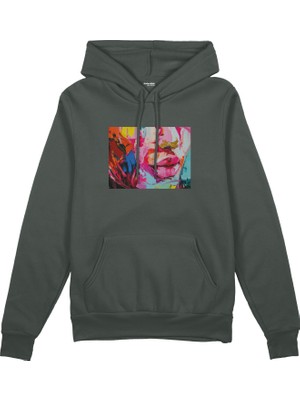 The Lucid Lab Lips Oversize Hoodie - Antrasit