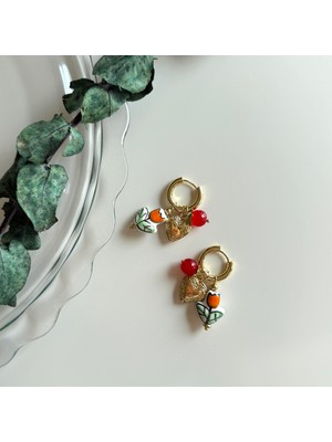 Alice İsstanbul Seramik Lale Charm Halka Küpe