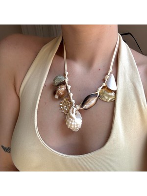 Alice İsstanbul Deniz Kabuklu Düğüm Kolye