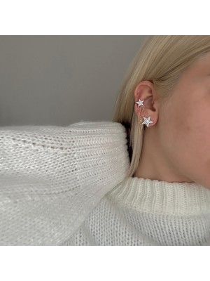 Alice İsstanbul Mix Yıldız Earcuff Sol