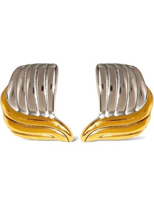 Alice İsstanbul Çelik Mix Bombeli Küpe