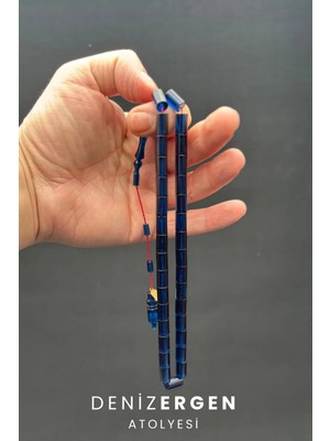 Imzalı Ateş Mor Kesme 11 x 7 Tespih