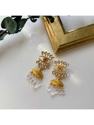 Alice İsstanbul Marka Kristal Taşlı Yüz Küpe