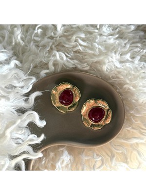 Alice İsstanbul Bordo Anita Küpe