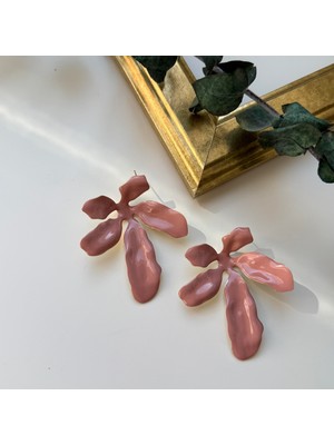 Alice İsstanbul Nude Mineli Çiçek Küpe