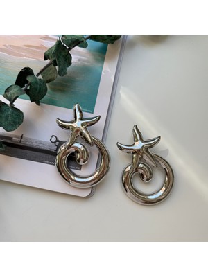 Alice İsstanbul Silver Büyük Deniz Yıldızı Küpe