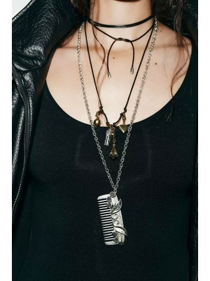 Alice İsstanbul Marka 2li Tarak Charmlı Kolye