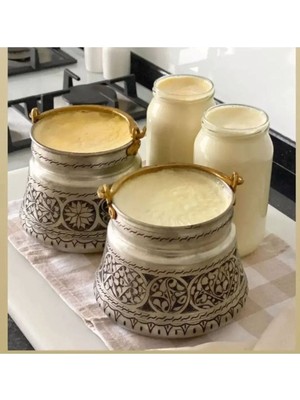 UltraMint Şık 3 Litrelik Bakır Yoğurt Kabı, Sağlıklı ve Dayanıklı Tasarım