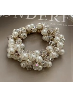 TrendyChic Kristal Boncuklu Lastik Toka