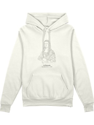 The Lucid Lab La Gioconda Oversize Hoodie - Beyaz