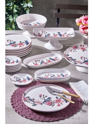 UltraMint Renkli 18 Parça Servis ve Sunum Seti, Şık ve Kullanışlı Tasarım