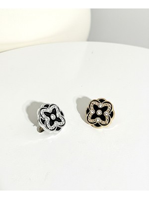 Alivascarf Taşlarla Süslü Değişik Renkli Tasarımlı Broş Kalpli Çiçekli Değişik Broşlar 2 Adet