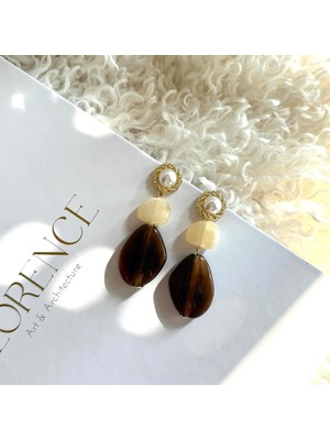 Alice İsstanbul Incili Akrilik Vintage Küpe