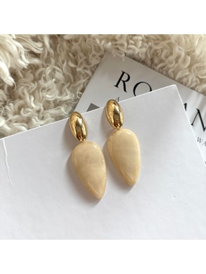 Alice İsstanbul Krem Lilium Küpe