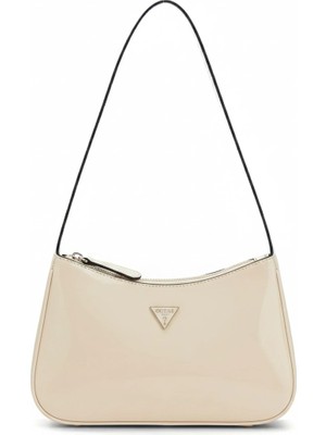 Guess Arnela Iı Üstten Fermuarlı Omuz Kadın Ekru El Çantası HWNY9723170-BON
