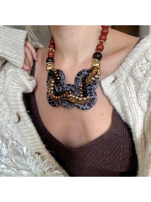 Alice İsstanbul Boncuklu Akrilik Kolye