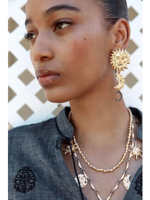 Alice İsstanbul Marka Güneş&ay Küpe