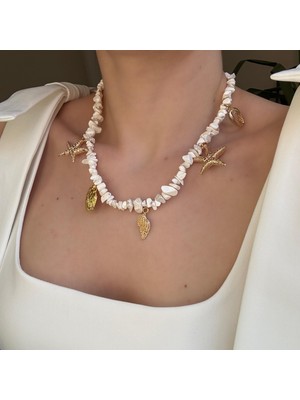 Alice İsstanbul Kırık Boncuklu Sea Charm Kolye