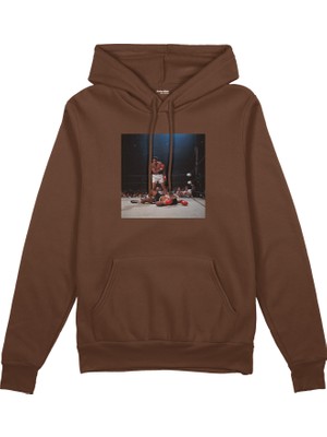 The Lucid Lab Muhammed Ali And Sonny Liston Usa 1965 Oversize Hoodie - Kahverengi