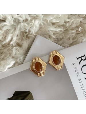 Alice İsstanbul Kahverengi Patricia Küpe