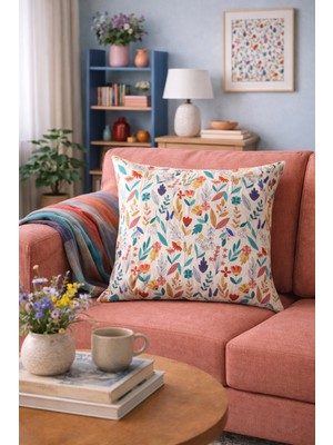 Evdek Çift Tarafı Baskılı Kırlent Kılıfı 6EBD38