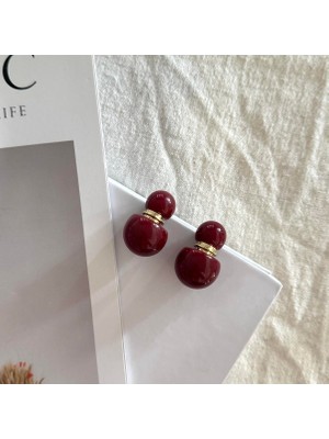 Alice İsstanbul Bordo Lucy Küpe