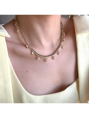 Alice İsstanbul Sallantı Taşlı Kolye