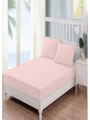 Clasy Çift Kişilik %100 Pamuk Ranforce Lastikli Çarşaf + 2 Adet Yastık Kılıfı 160 x 200